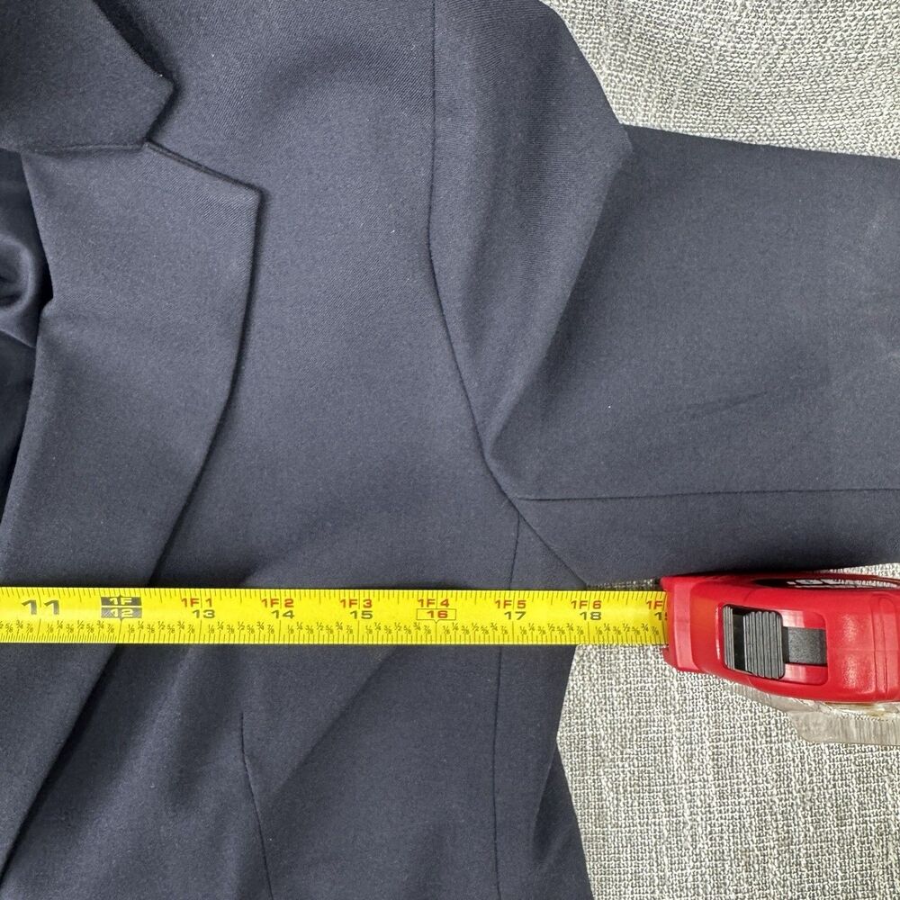 Ann Taylor Petite Navy Blue Sheath Dress & Blazer Suit Set Size 4P / 2P Workwear - Picture 8 of 16